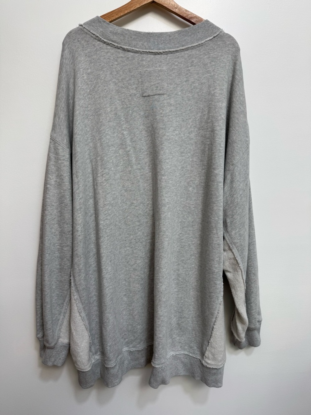 Aerie Vacay Everyday V-Neck Sweatshirt Women’s XXL Oversized Loungewear Travel - Picture 7 of 12